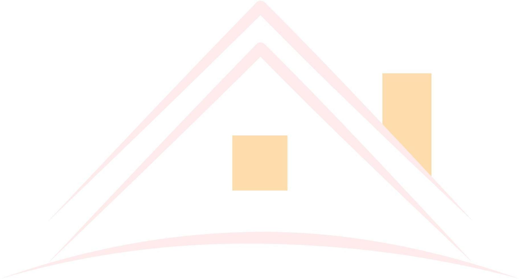 Hausdach-Symbolumriss isoliert auf weißem Hintergrund. minimaler hauslogovektor vektor