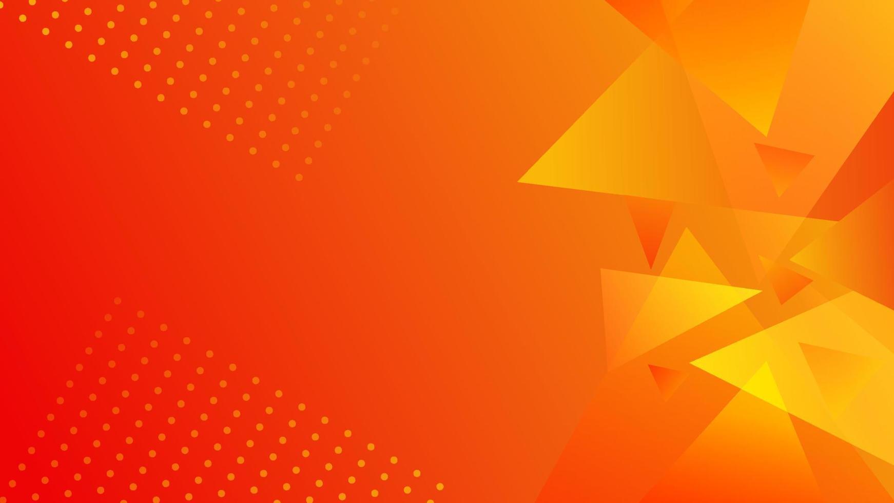 orange abstrakt bakgrund med geometrisk former begrepp vektor