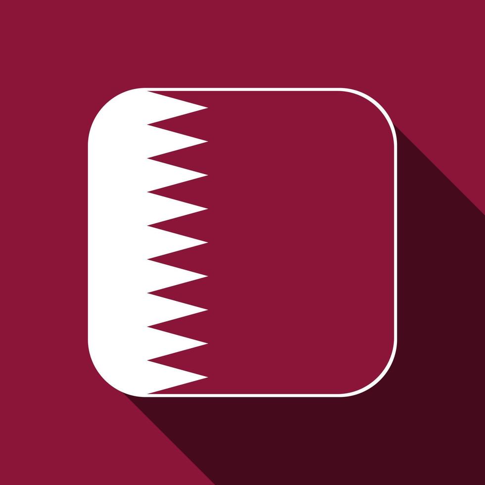 qatar flagga, officiella färger. vektor illustration.
