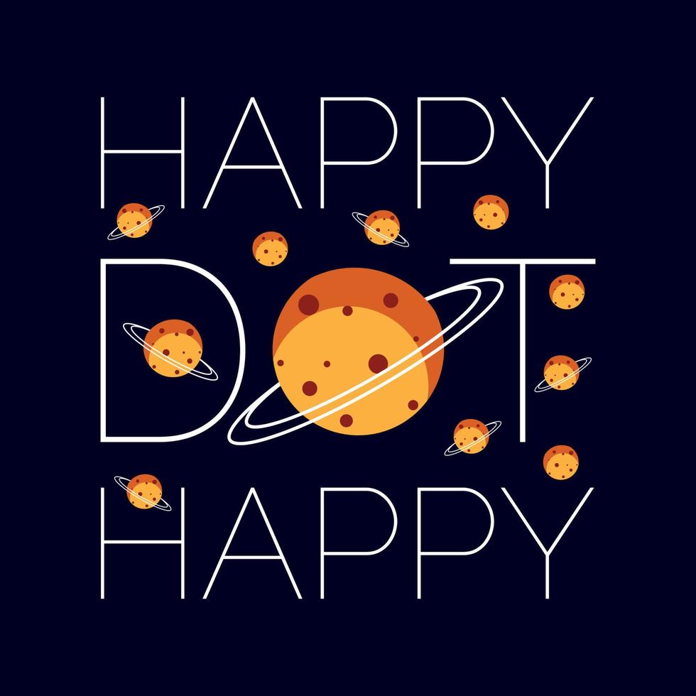 Happy Dot Day 15. September Polka International Dot Day Design vektor