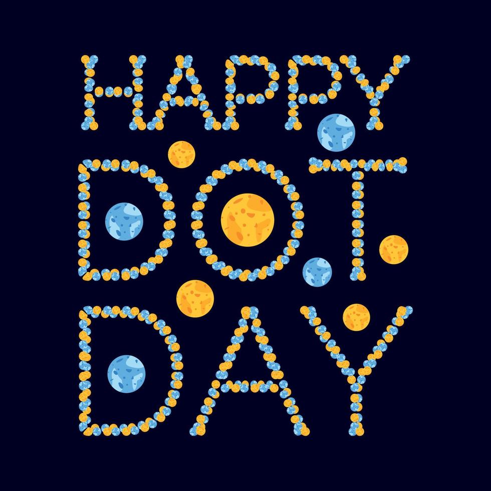 Happy Dot Day 15. September Polka International Dot Day Design vektor