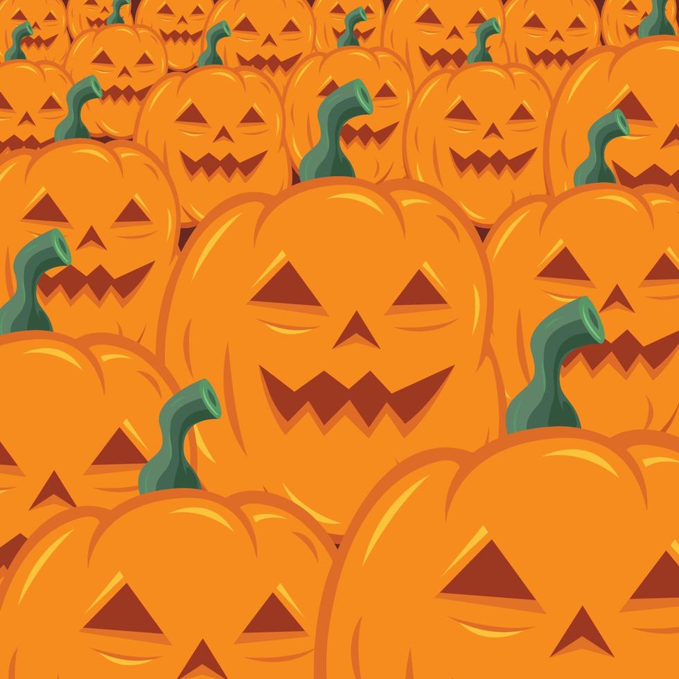 Gruseliger Kürbis und Geist Halloween Süßes oder Saures Vektorgrafik Jack o Laterne vektor