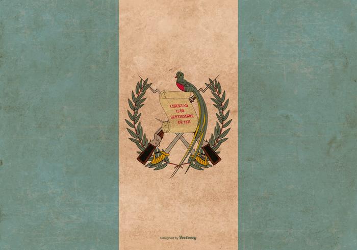 Grunge Flagge von Guatemala vektor