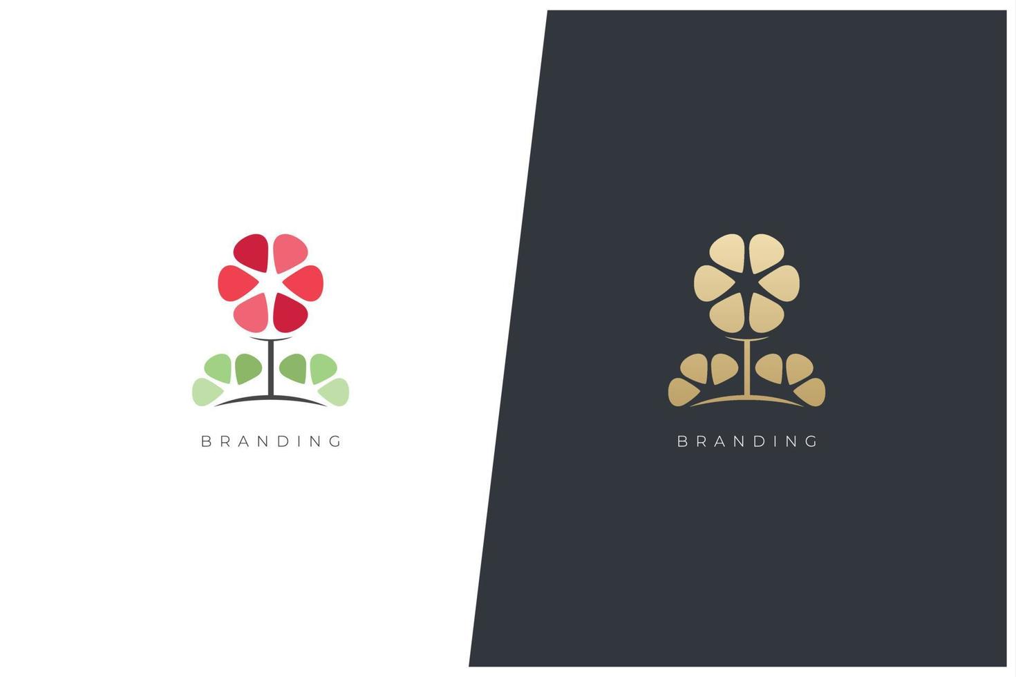 friskvård, natur och hälsa vektor logotyp begrepp design