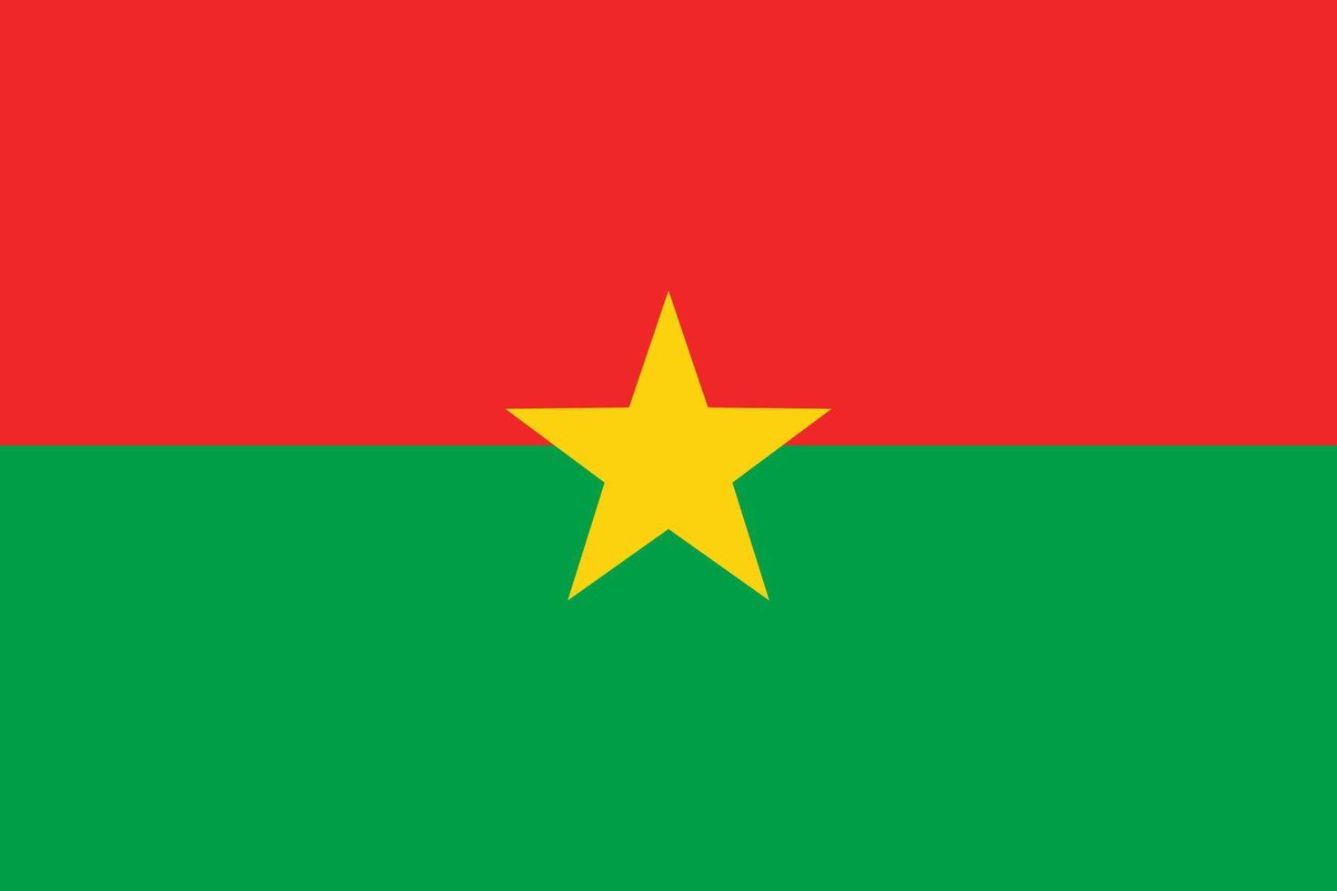 Burkina faso vektor flagga. aterrikan Land nationell symbol