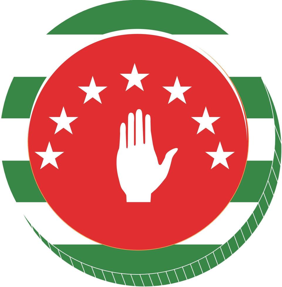 abkhazia flagga vektor hand ritad, georgisk lari vektor hand ritad, ryska rubel vektor hand dragen