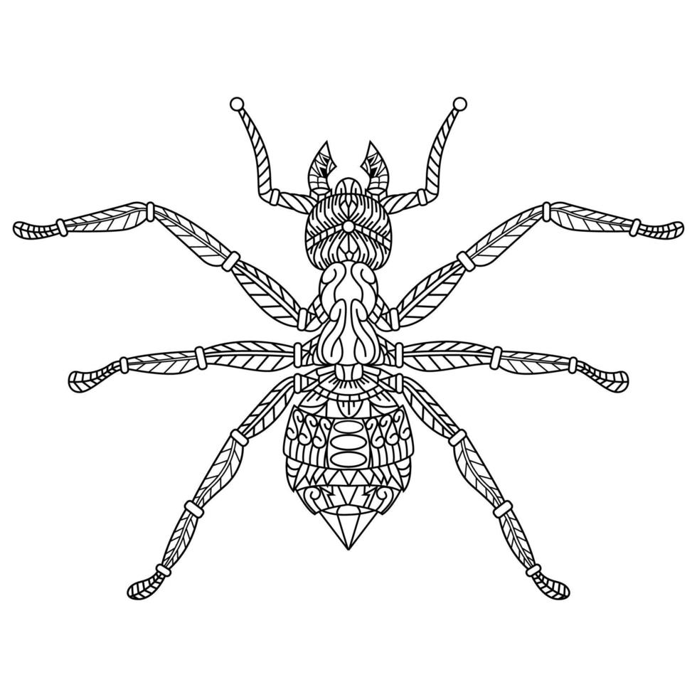 Ameise Strichzeichnungen vektor