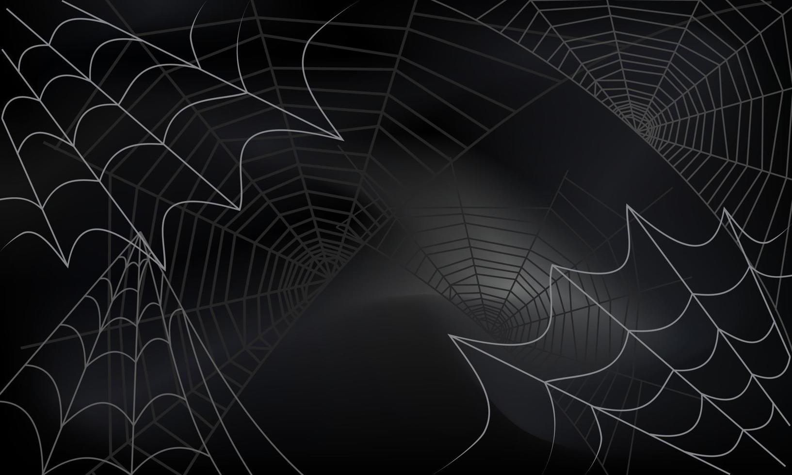 Spinnennetzhintergrund für Halloween vektor