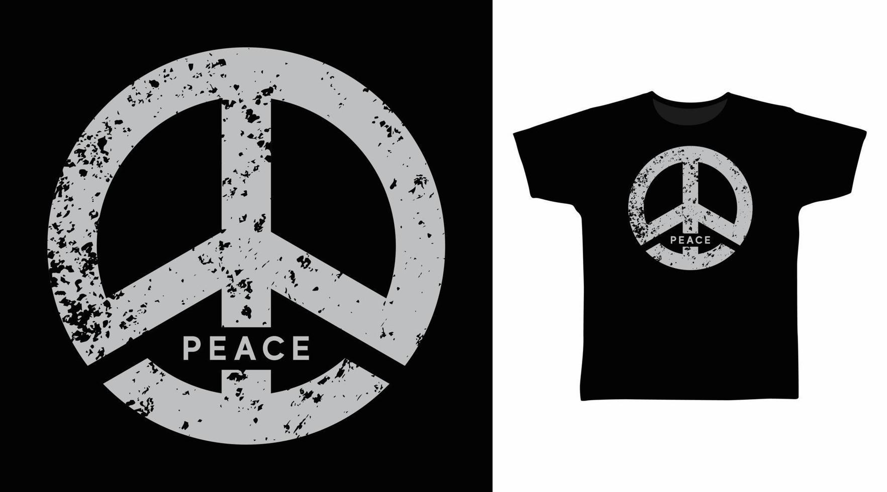 fred symbol eleganta t-shirt och kläder trendig design med grunge textur vektor