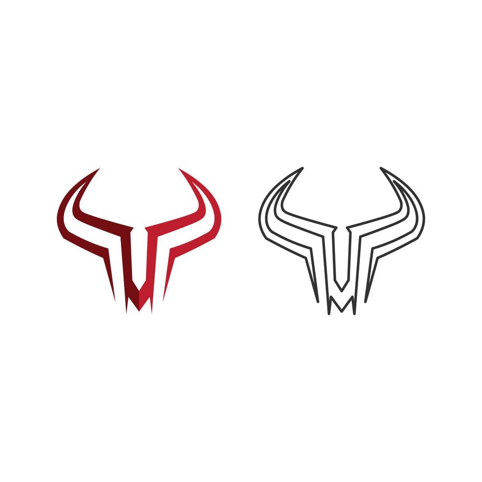 Bull Büffel Kopf Kuh Tier Maskottchen Logo Design Vektor für Sport Horn Büffel Tier Säugetiere Kopf Logo Wild Matador