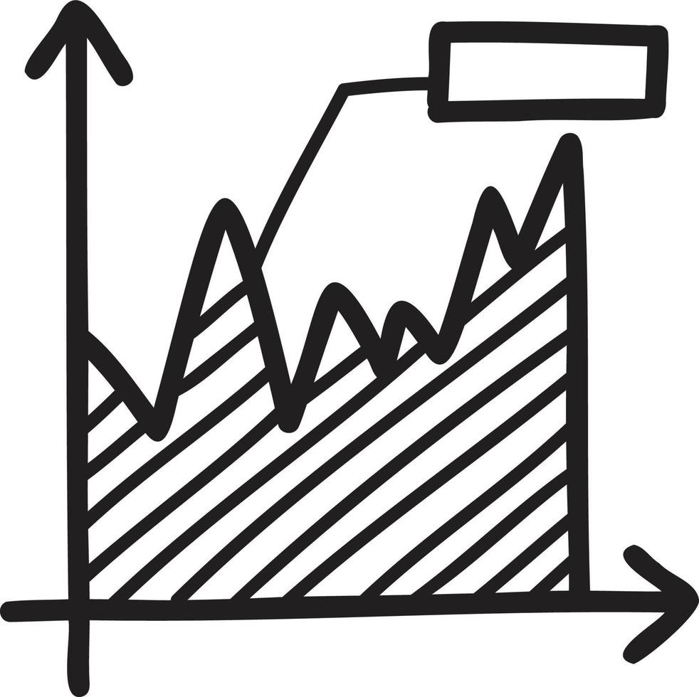 hand gezeichnete diagrammillustration vektor