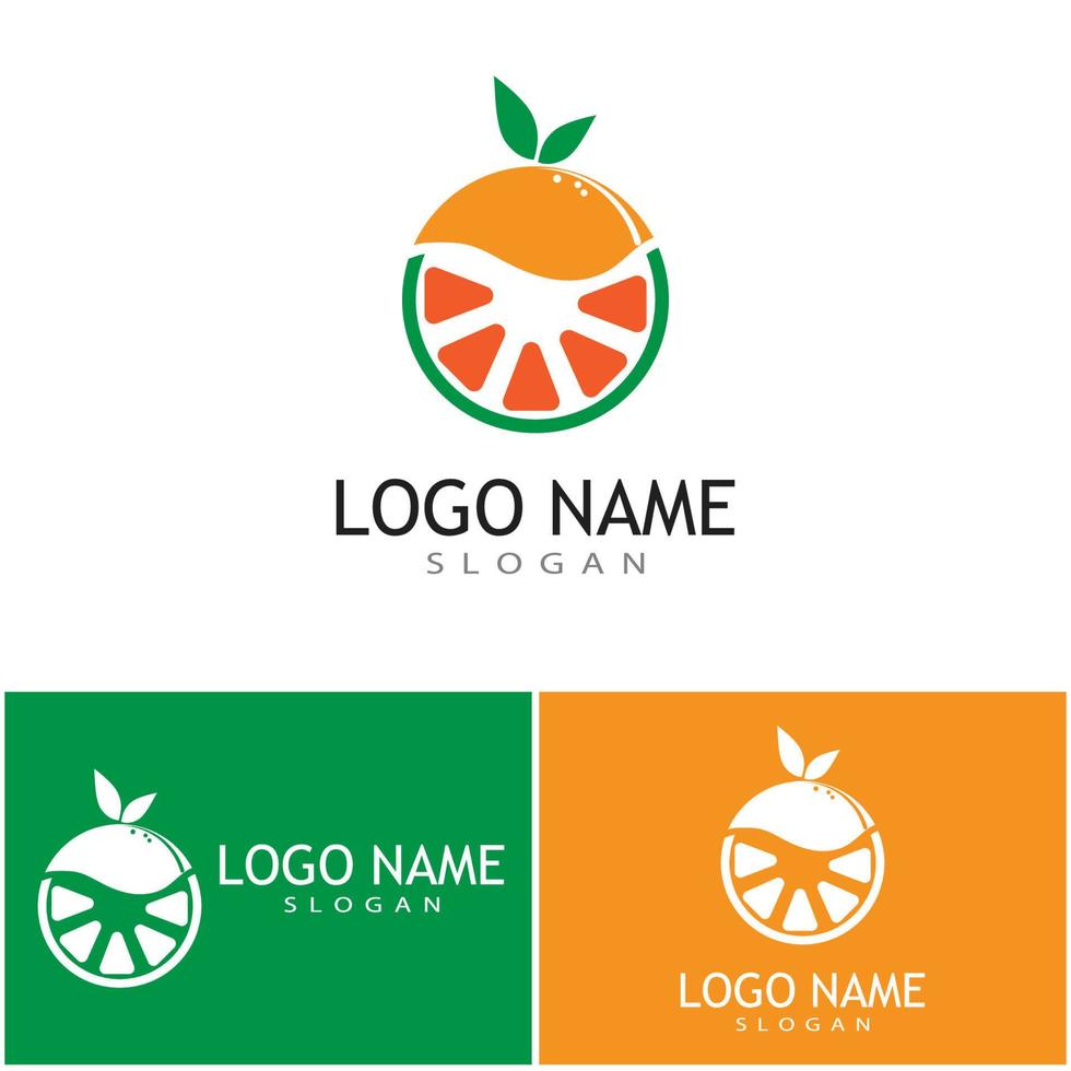 Orange Logo Design Vektor Icon Illustration Design