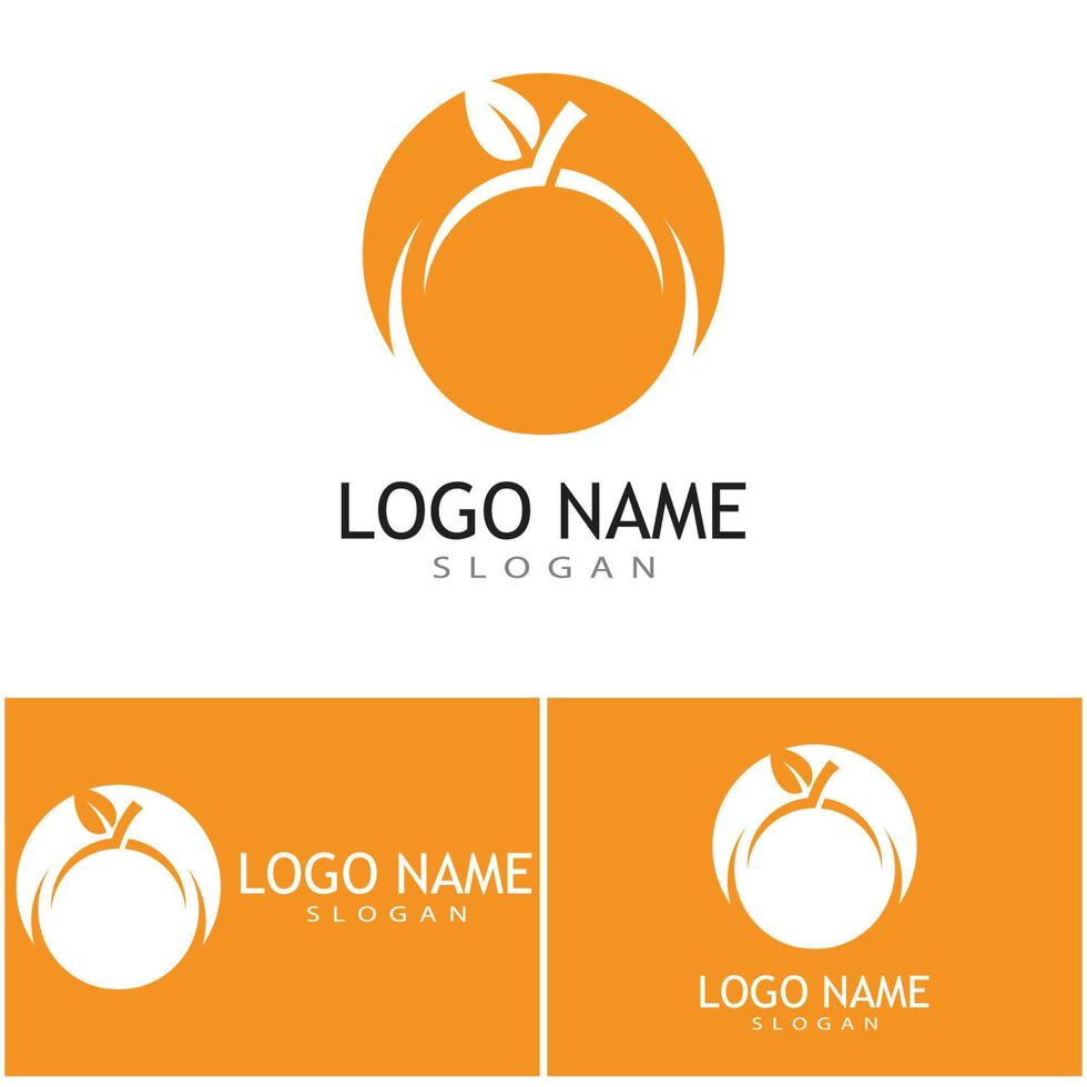 Orange Logo Design Vektor Icon Illustration Design