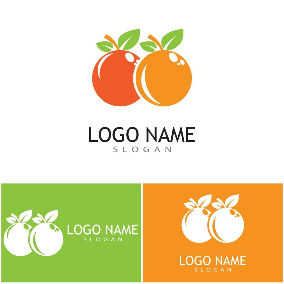 Orange Logo Design Vektor Icon Illustration Design