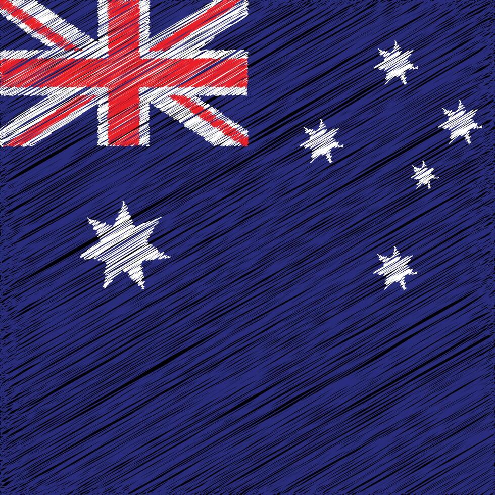 Australien dag 26 januari, fyrkant flagga design vektor