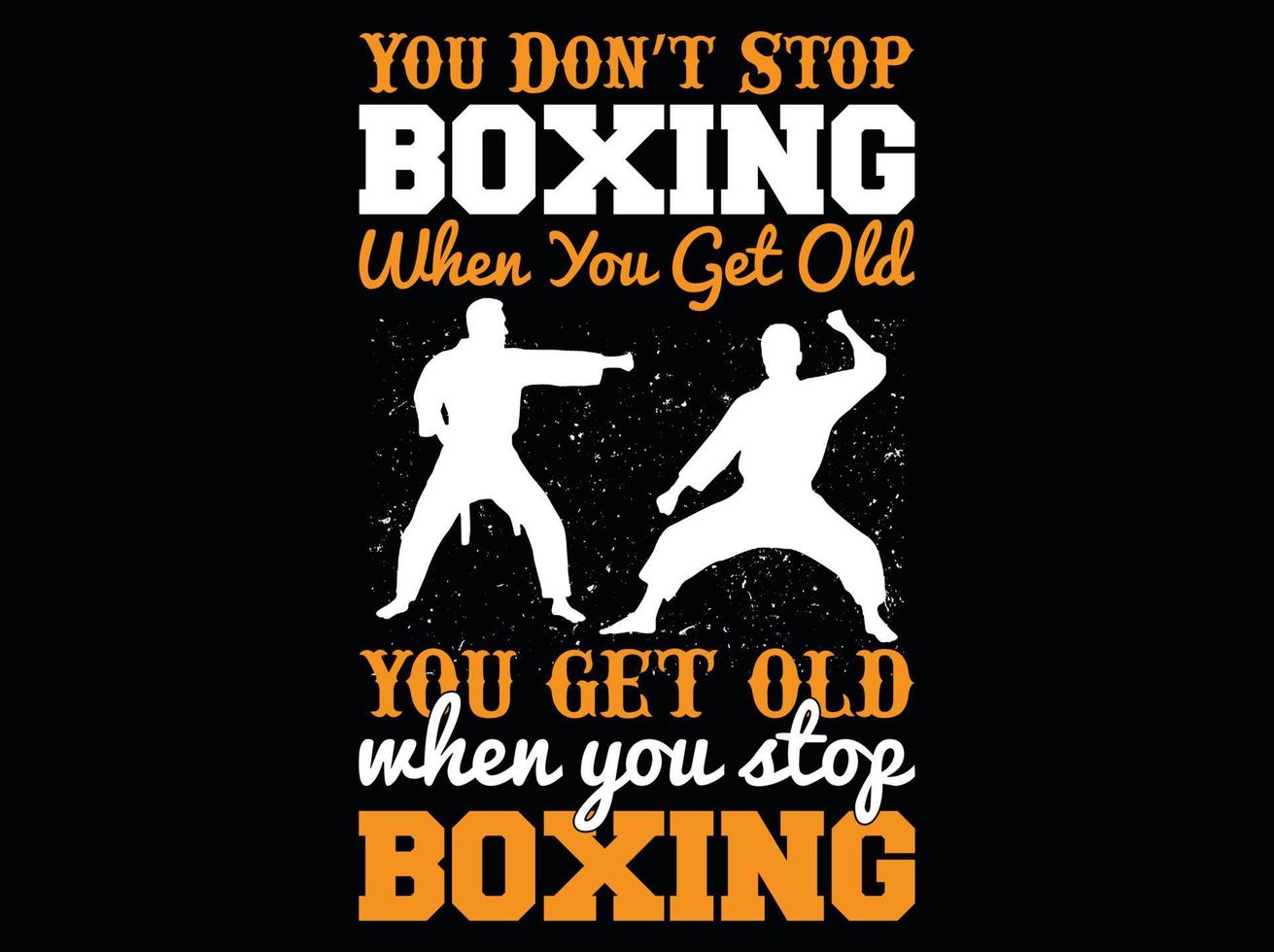 boxning t-shirt design vektor