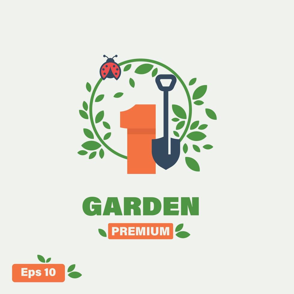 Garten Nummer 1 Logo vektor