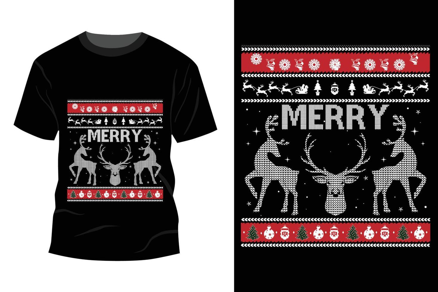 Weihnachts-T-Shirt-Design vektor