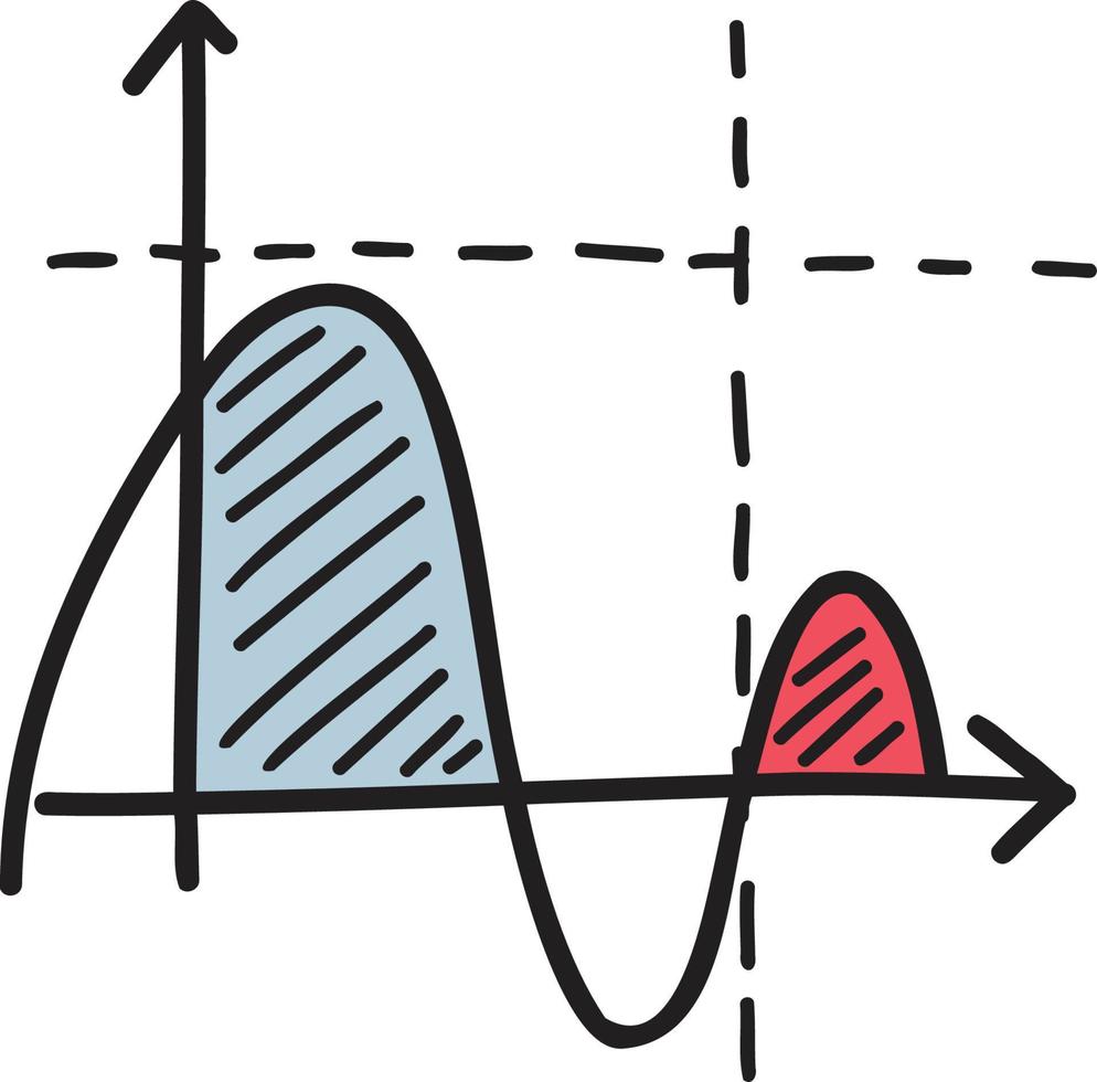 hand gezeichnete diagrammillustration vektor