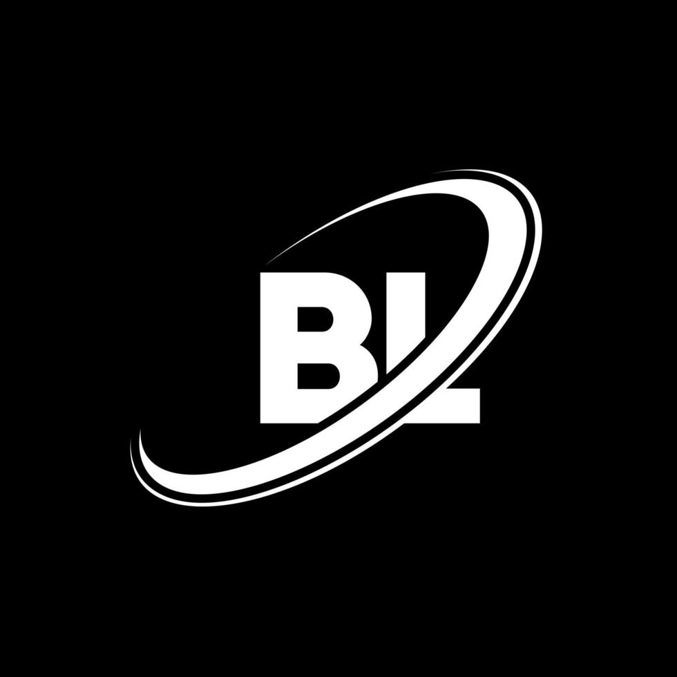 bl b l brev logotyp design. första brev bl länkad cirkel versal monogram logotyp röd och blå. bl logotyp, b l design. bl, b l vektor