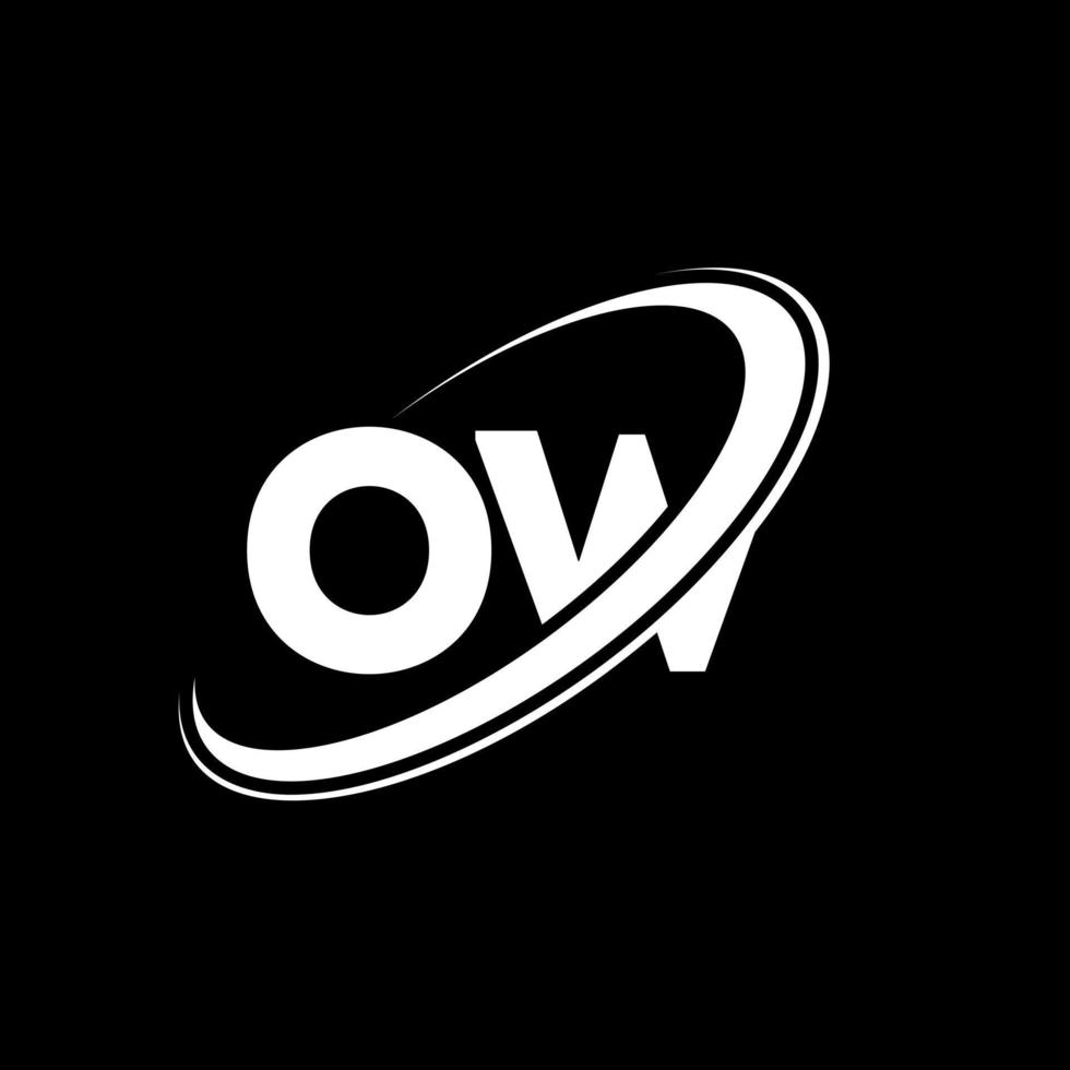 aj o w brev logotyp design. första brev aj länkad cirkel versal monogram logotyp röd och blå. aj logotyp, o w design. aj, o w vektor