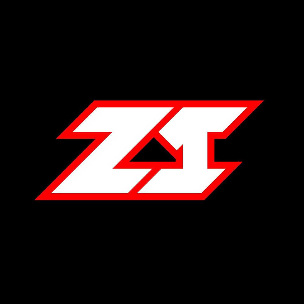 zt-Logo-Design, anfängliches zt-Buchstabendesign im Sci-Fi-Stil. zt-Logo für Spiel, Esport, Technologie, Digital, Community oder Business. zt sport moderne kursive alphabetschrift. Typografie Schriftarten im urbanen Stil. vektor