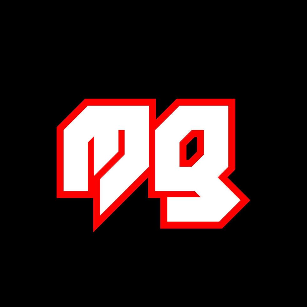 mg logotyp design, första mg brev design med sci-fi stil. mg logotyp för spel, esport, teknologi, digital, gemenskap eller företag. m g sport modern kursiv alfabet font. typografi urban stil teckensnitt. vektor