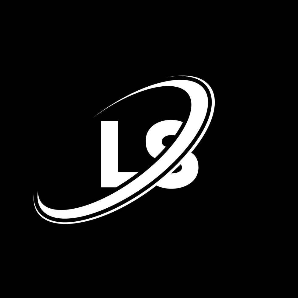 ls l s brev logotyp design. första brev ls länkad cirkel versal monogram logotyp röd och blå. ls logotyp, l s design. ls, l s vektor