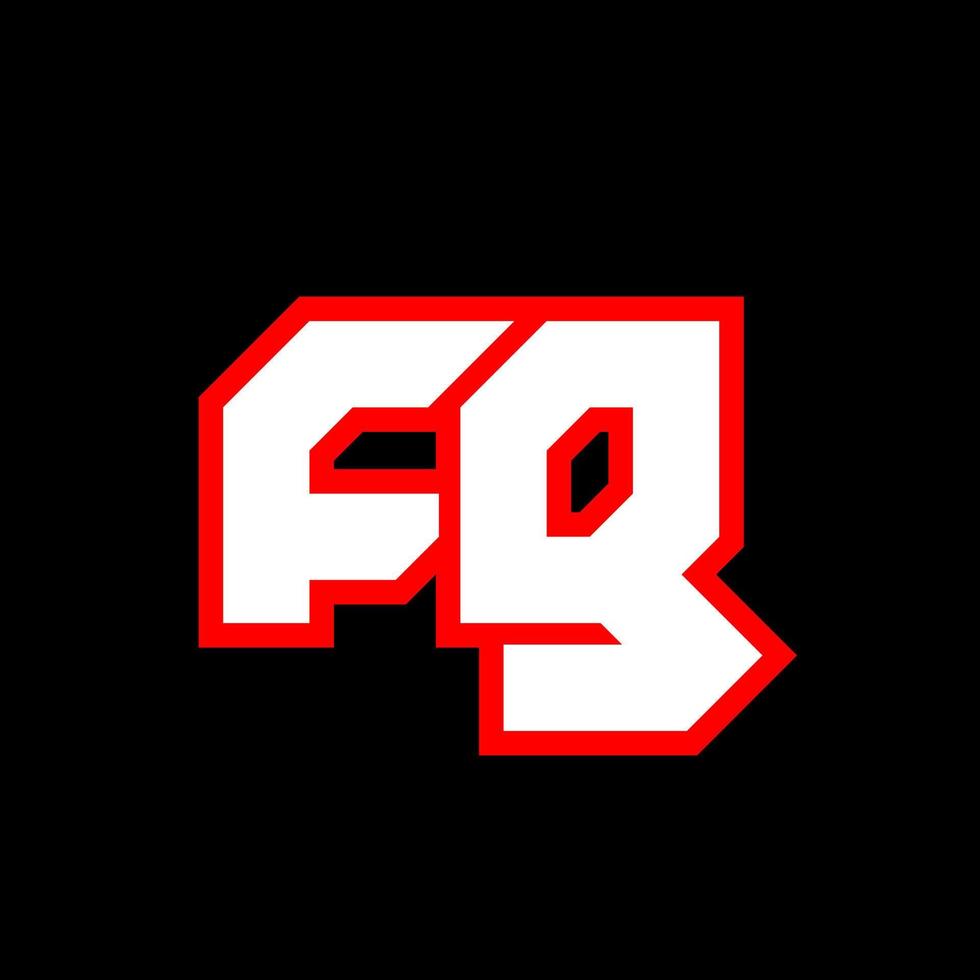 fg logotyp design, första fg brev design med sci-fi stil. fg logotyp för spel, esport, teknologi, digital, gemenskap eller företag. f g sport modern kursiv alfabet font. typografi urban stil teckensnitt. vektor