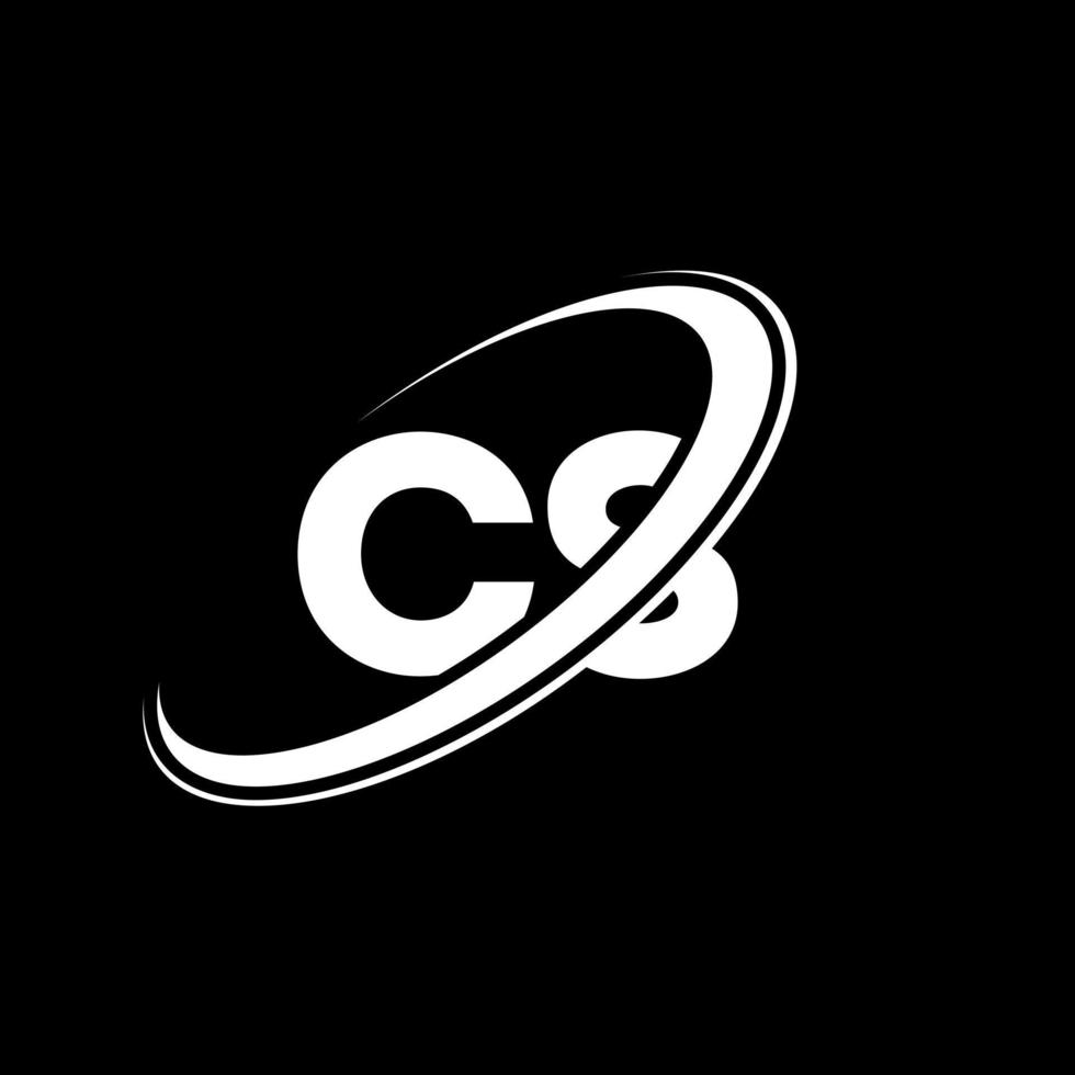 cs cs-Brief-Logo-Design. anfangsbuchstabe cs verknüpfter kreis großbuchstaben monogramm logo rot und blau. CS-Logo, CS-Design. cs, cs vektor
