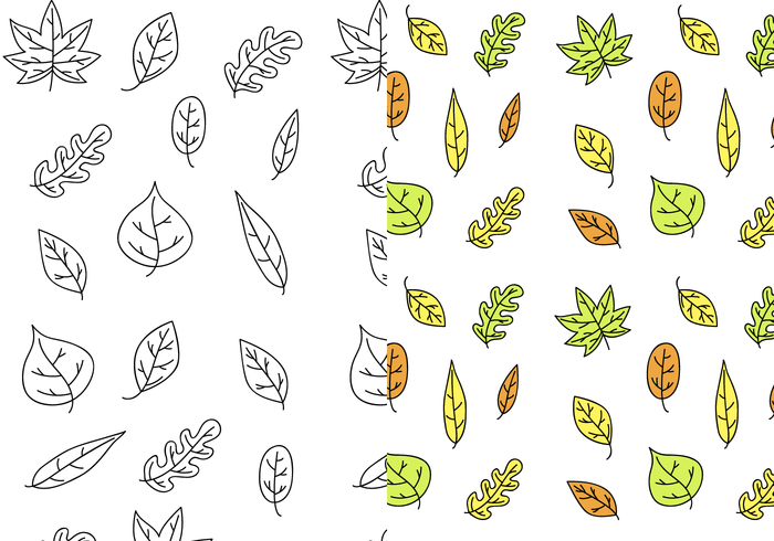 Freie Blätter Muster Vektor