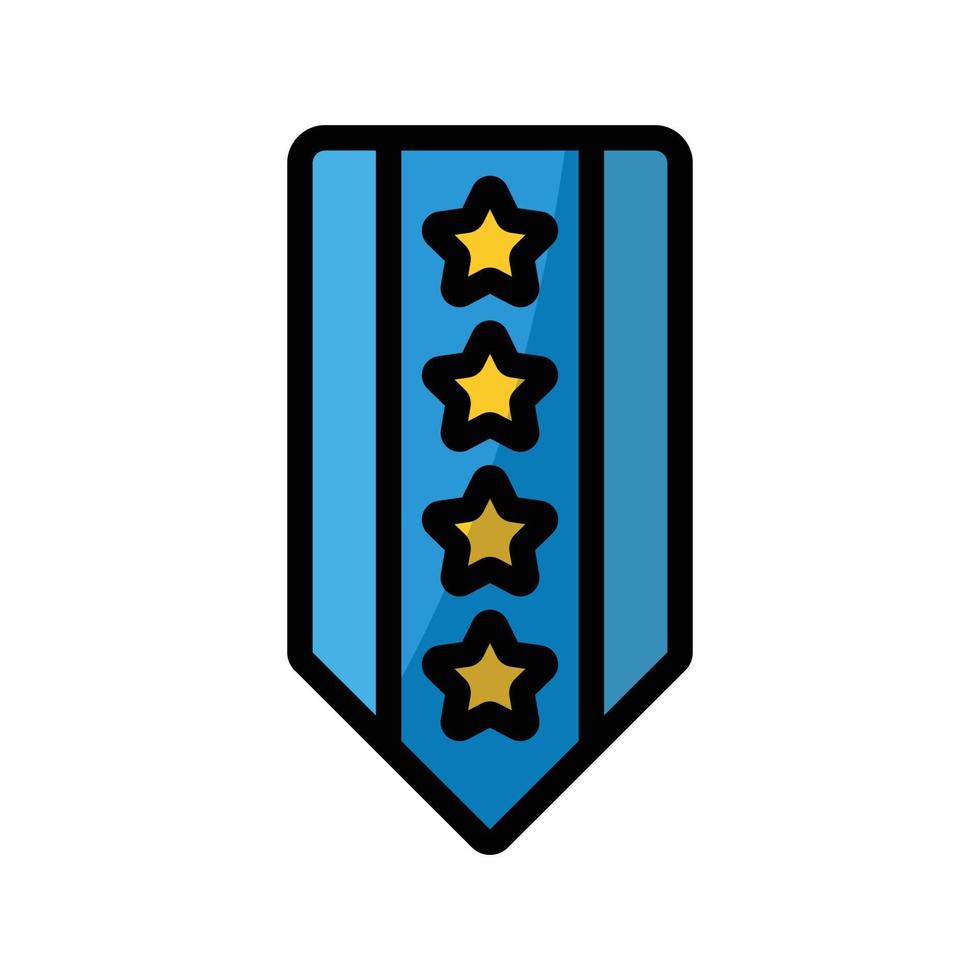 militärisches Rangsymbol vektor