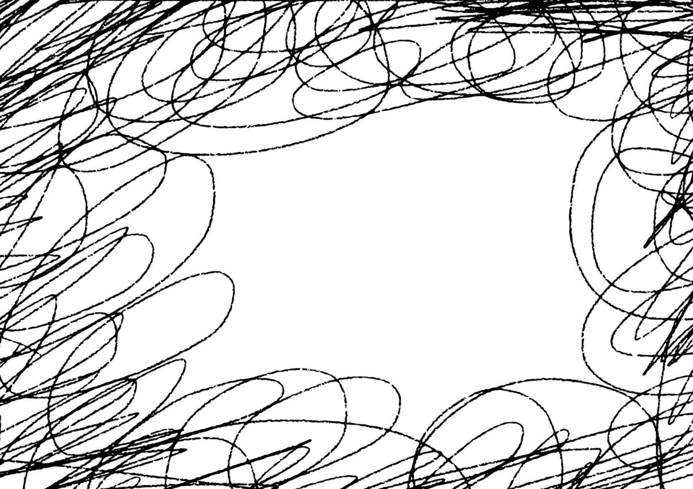 abstrakt svart penna skiss på bakgrund vektor