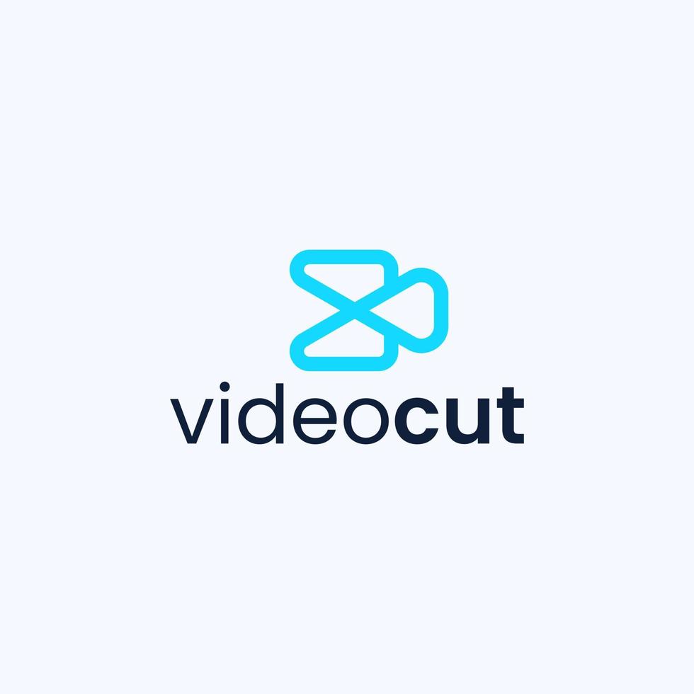 Videologo schneiden, Logovideo bearbeiten, vektor