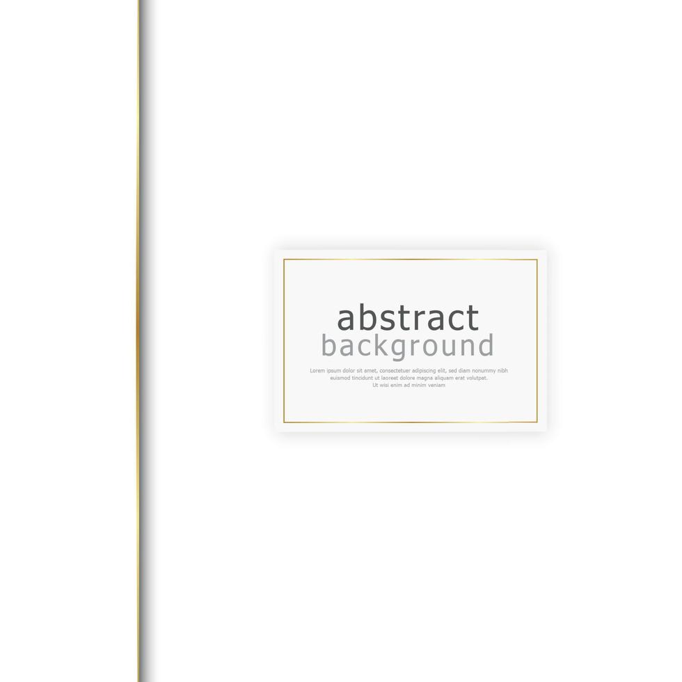 abstrakt vit bakgrund med gyllene linjer - vektor