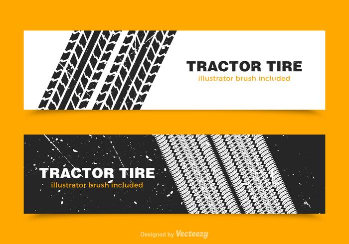 Free Tractor Tire Vector Banner
