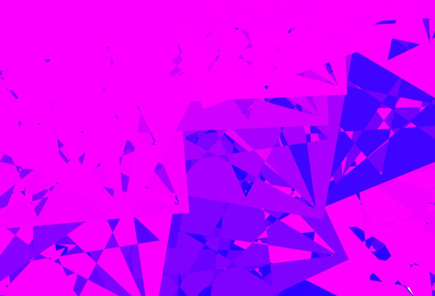 ljuslila, rosa vektormall med triangelformer. vektor