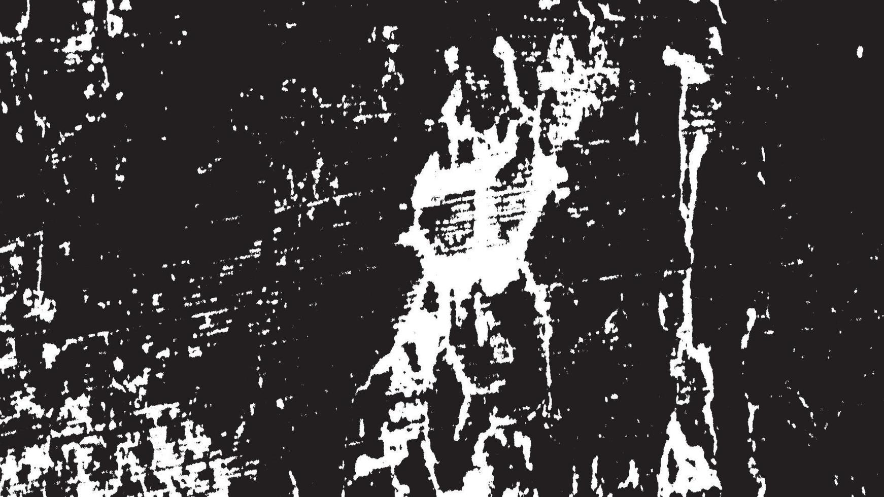 Retro-Distressed-Grunge-Texturen, Grunge-Hintergrund schwarz-weiß abstrakt, Vektor-Distressed-Dirt-Overlay. vektor