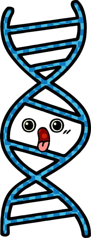 serietidning stil tecknad dna strand vektor