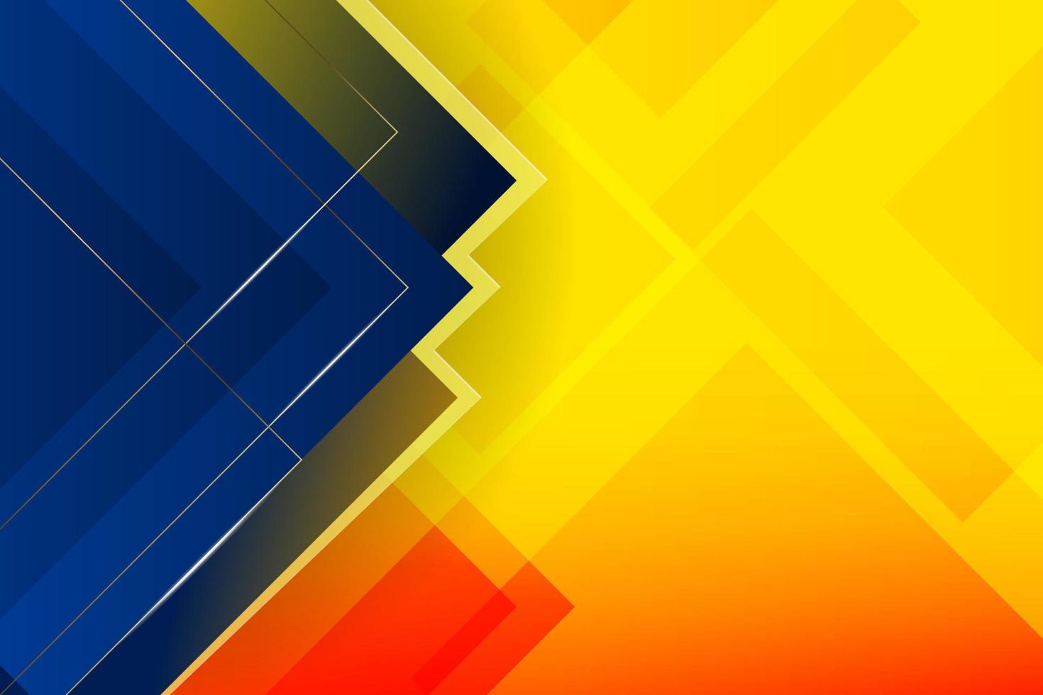 blå och gul geometrisk bakgrund vektor