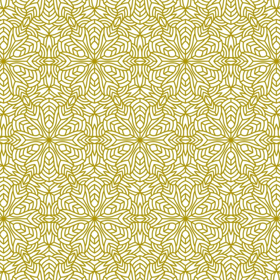 Mandala-Linie ethnischen Hintergrund abstraktes Muster vektor