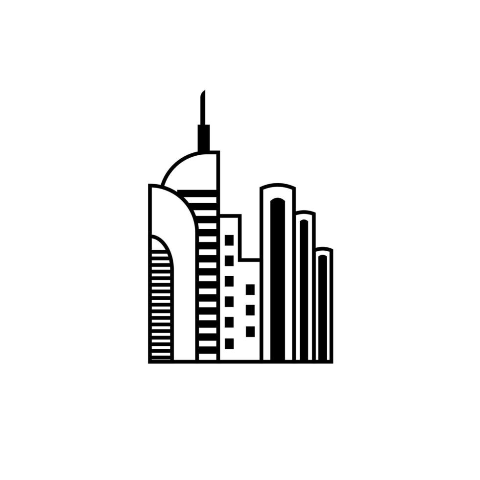 Skyline-Silhouette der Stadt. Vektor-Illustration vektor