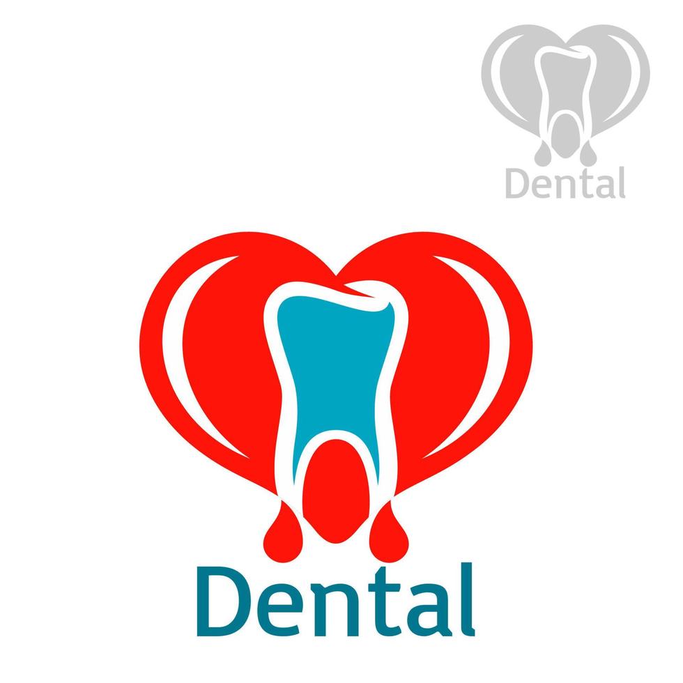 tandvård eller stomatologi vektor ikon eller emblem