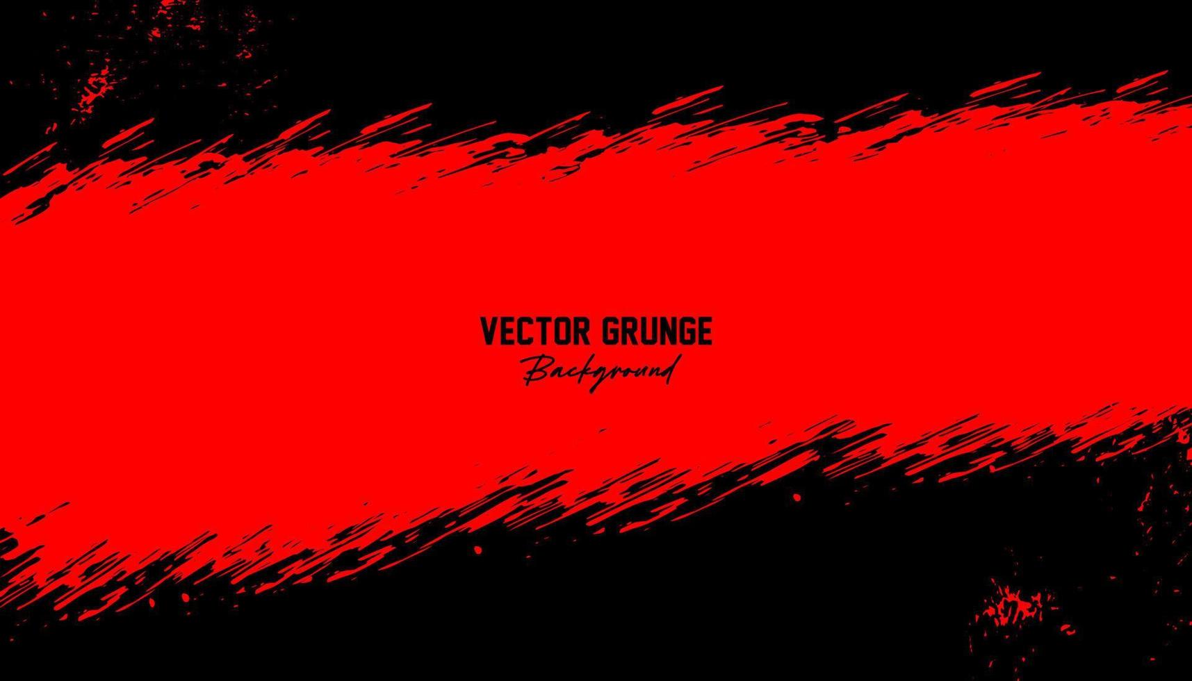 abstrac röd och svart grunge bakgrund design vektor