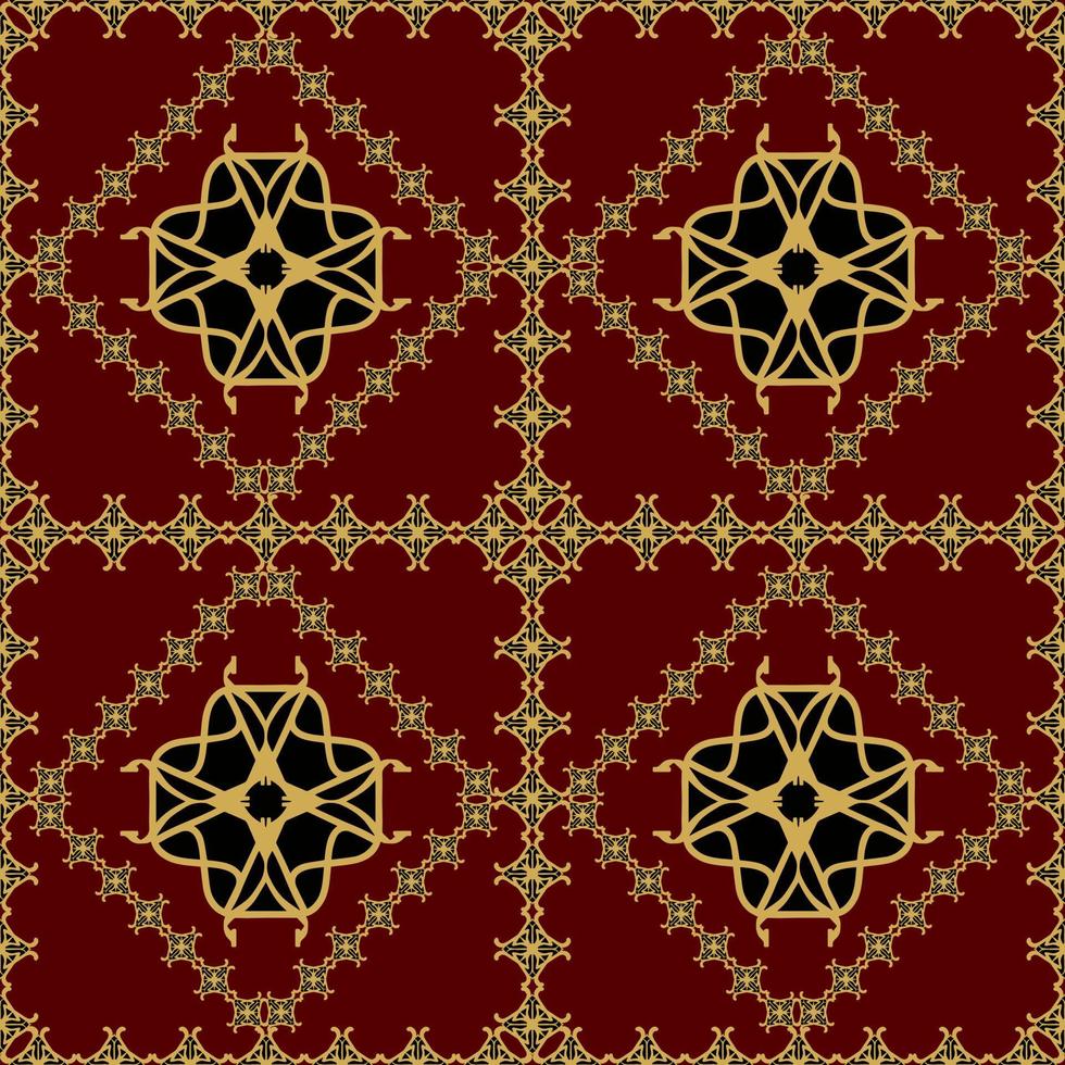 elegantes geometrisches nahtloses muster mit stammesform. entworfen in ikat, boho, aztekisch, volkstümlich, motiv, luxuriöser arabischer stil. Ideal für Stoffkleidung, Keramik, Tapeten. Vektor-Illustration. vektor