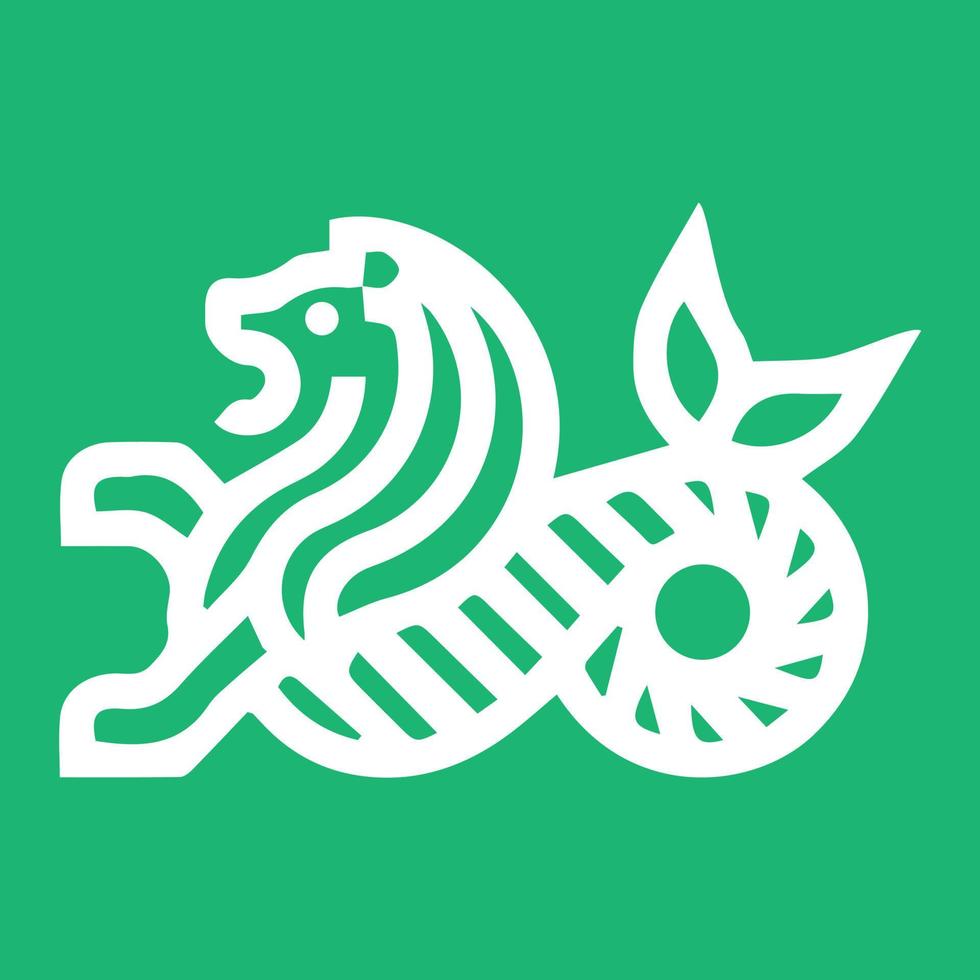 Seelöwen-Symbol für ein minimalistisches Logo auf einem Unternehmen vektor