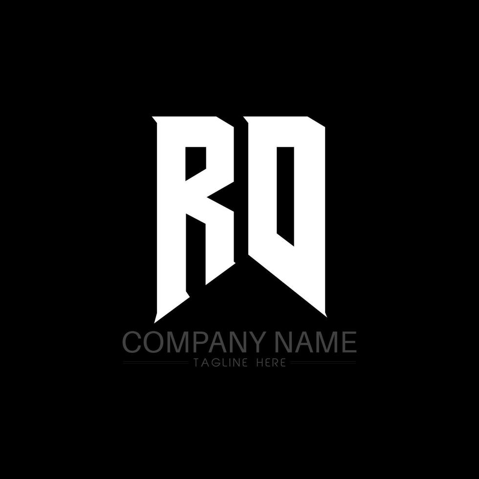 Logo-Design des Buchstabens rd. Anfangsbuchstaben des Logo-Symbols von rd Gaming für Technologieunternehmen. tech-buchstabe rd minimale logo-design-vorlage. rd-Briefdesign-Vektor mit weißen und schwarzen Farben. rd vektor