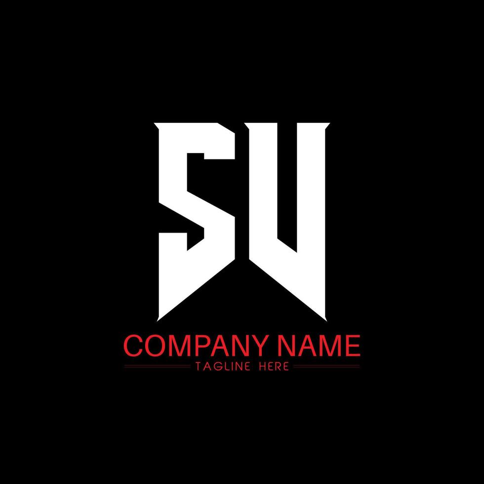 SV-Brief-Logo-Design. Anfangsbuchstaben des Logos von SV Gaming für Technologieunternehmen. Tech Letter SV minimale Logo-Designvorlage. SV-Briefdesign-Vektor mit weißen und schwarzen Farben. sv vektor
