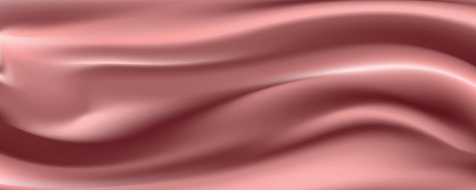 rosa guld silke tyg abstrakt bakgrund, vektor illustration