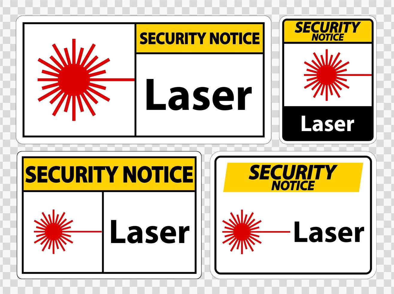 Lasersymbolzeichen vektor